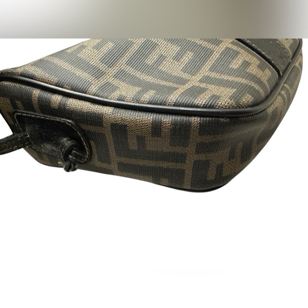 FENDI Zucca Monogram Crossbody Clutch Bag Vintage 2001 Collection Excellent Cond - Picture 8 of 11